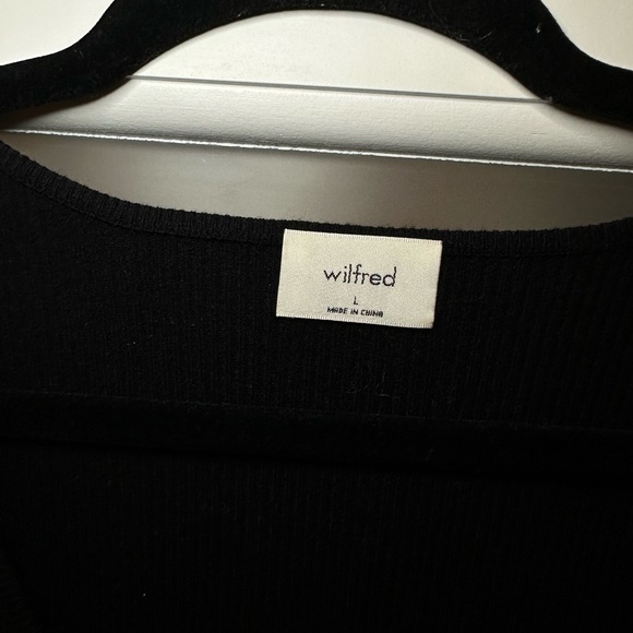 Aritzia Wilfred All Tied Up Sweater in Black - Picture 5 of 7